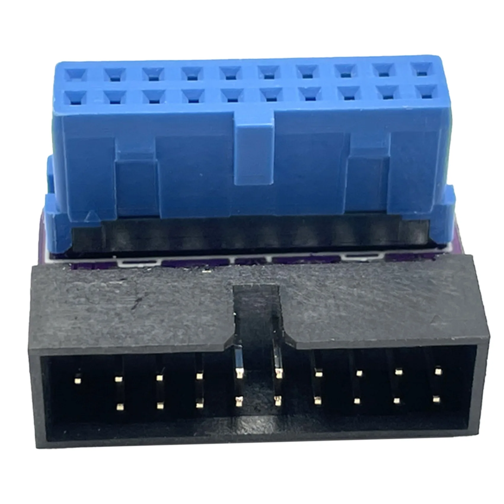 

5 Pcs USB 3.0 20Pin Male to Female Extension Adapter Up Down Angled 90 Degree for Motherboard Mainboard( Down)