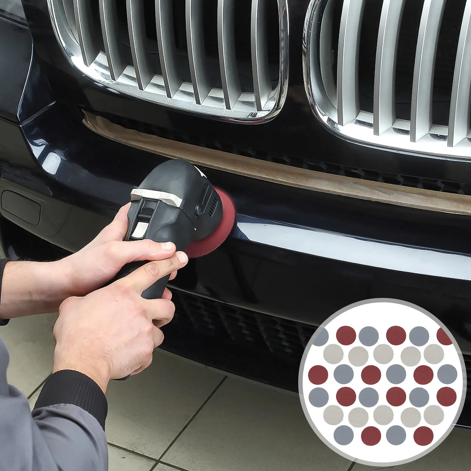 

Набор абразивных шлифовальных дисков 25 мм, 180 листов, зернистость 60, 80, 120, 150, 240, 400, 800, 1000, 1200, круглые шлифовальные круги на липучке