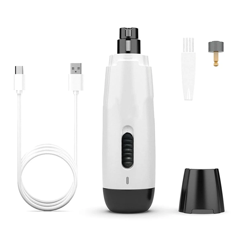 

NEW-Dog Nail Trimmer Rechargeable Mini Precision Electric Dog Nail Clippers Pet Paws Grooming Smoothing Tool