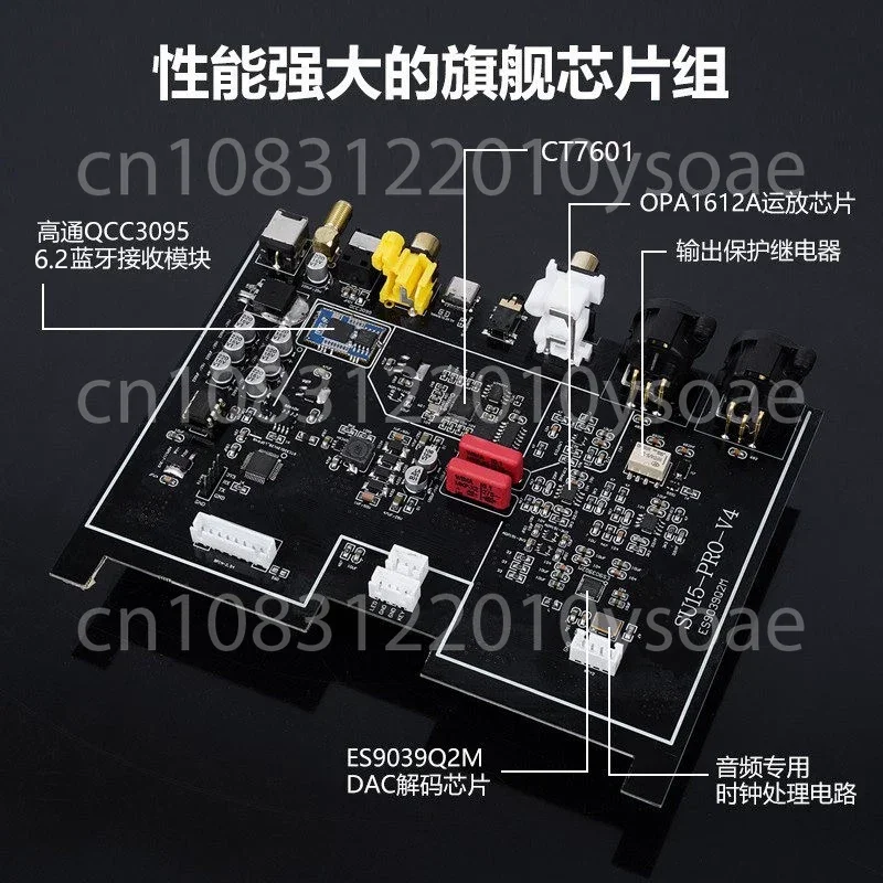 SU15PRO Balanced Audio DAC Decoder for Audiophiles with ES9039Q2M and Bluetooth 6.2