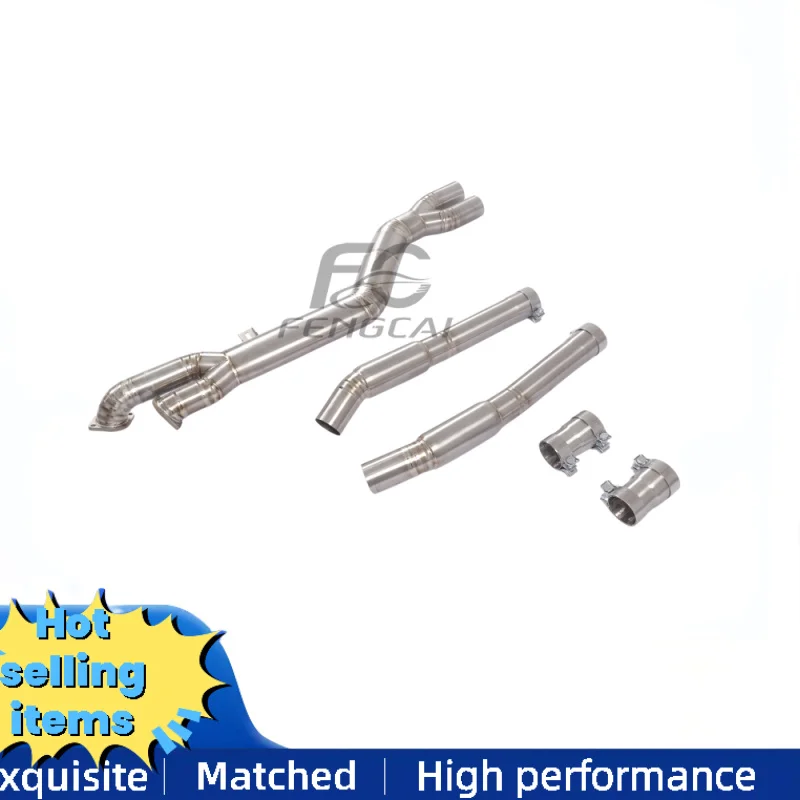 

High Performance Exhaust Pipes for BMW M3 G80 M4 G82 3.0T 2019-2024 Titanium Equidistance Middle Tube Modified Acoustic Wave