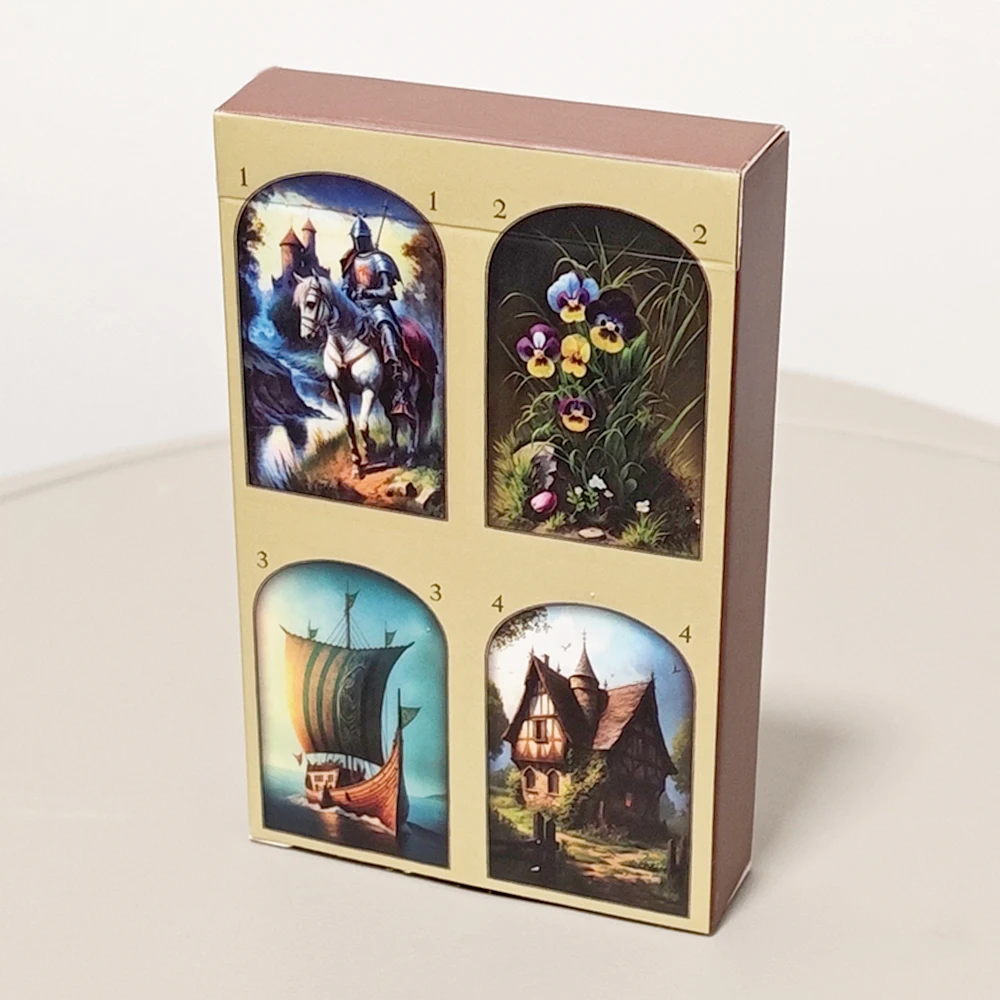 

Средневековая колода Оракула Ленорман, 36 шт. Карты 9*6 см с принтом на картонном 350GSM с двойным тиснением