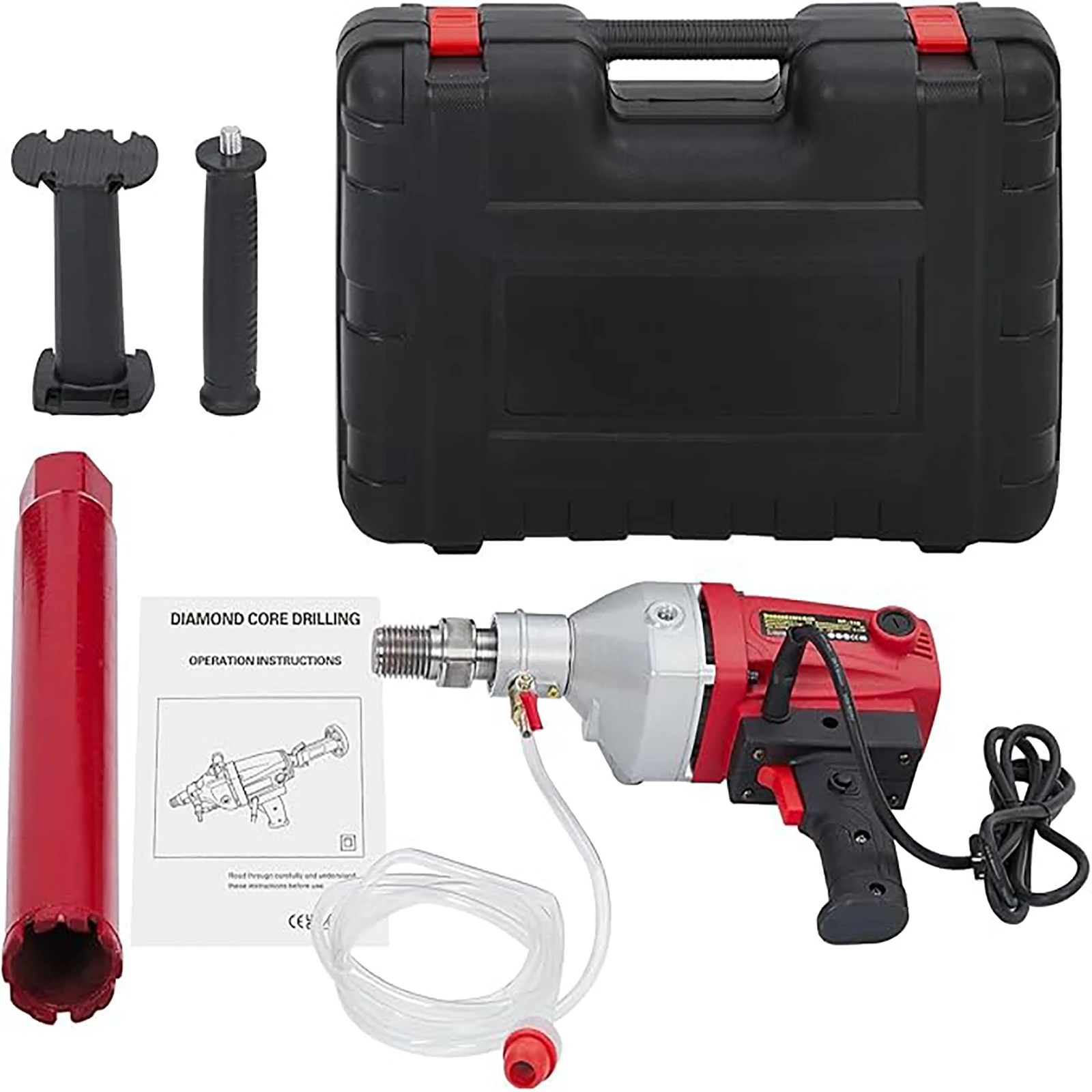 

1500W Diamond Core Drilling Machine, Dry & Wet Handheld Drilling Rig Core Drill Rig for Reinforced Concrete Brick Wall