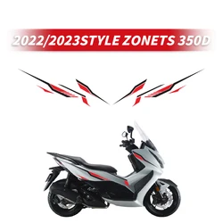 ZONTES 350D 오토바이 페어링 스티커 키트, 자전거 액세서리, 페인트 부품, 영역 패턴 장식 데칼