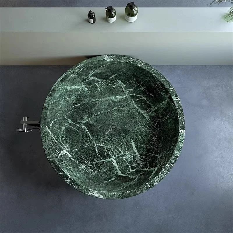 Natural Marble Integrated Bathtub High-end Villa Bath Hotel Homestay Internet Celebrity Independent