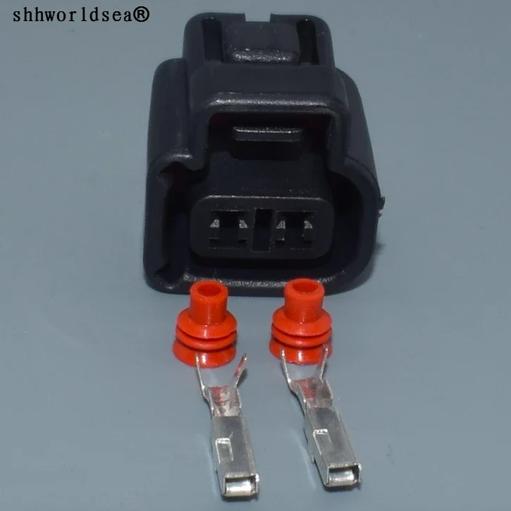 

shhworldsea 2Pin Way 2.0mm Black Auto Waterproof Female Connector With Terminals For Nissan Car DJ70230Y-2-21