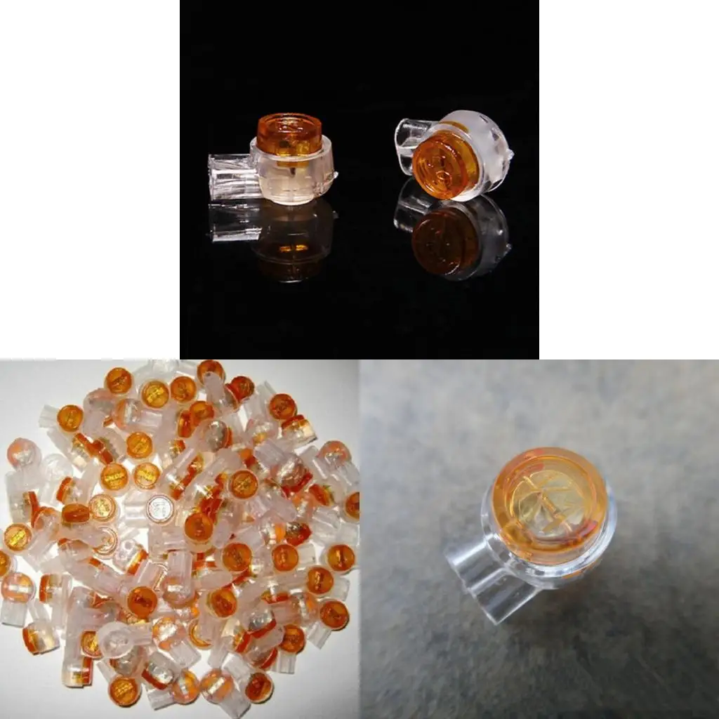 1 DB50 No-Solder 3-Row 50-Pin Male Connector + 200 K1 UY Wire Connectors view 5