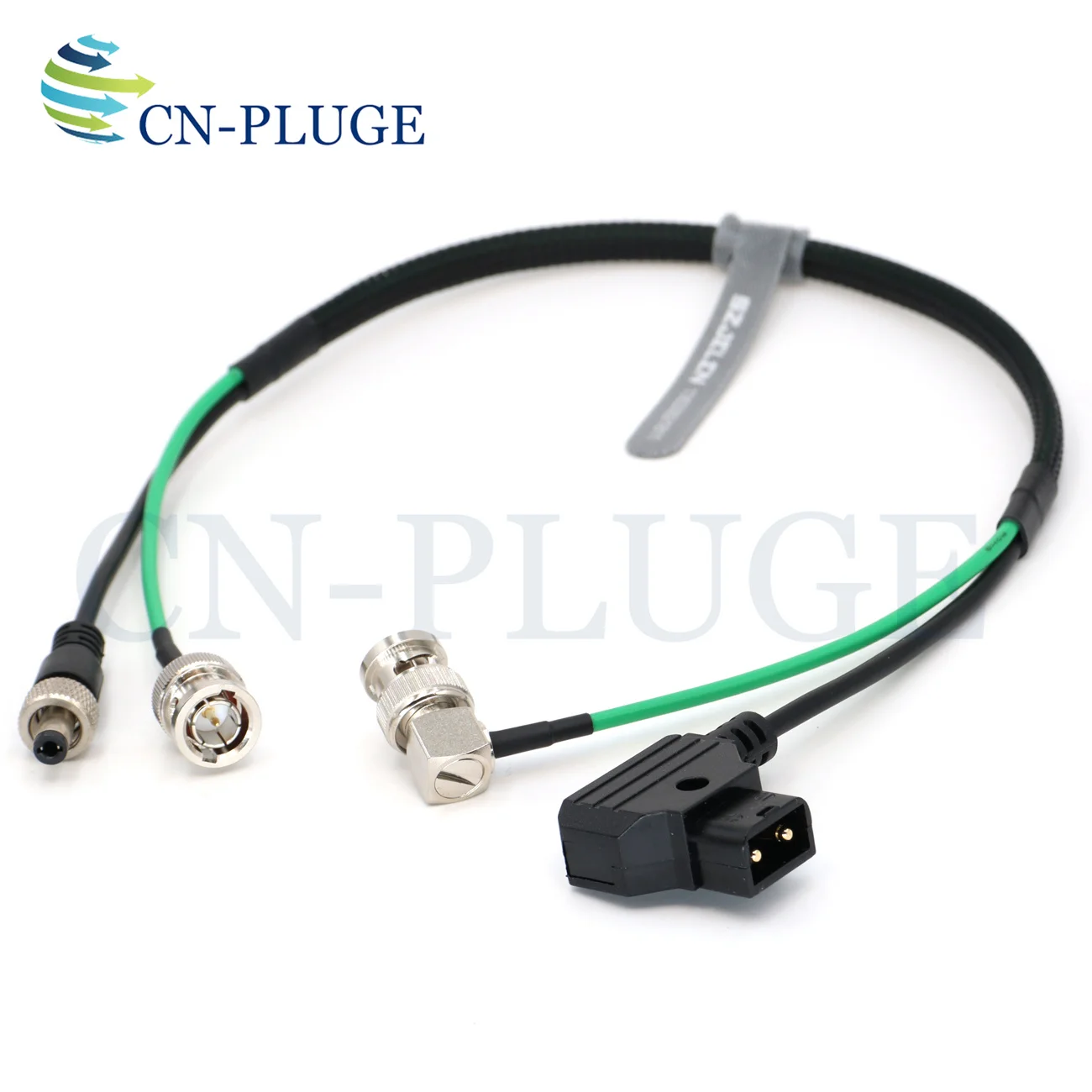 D-Tap to DC 5.5x2.5mm Lockable Cable+SDI Video Cable, for Blackmagic Video Assistance 4K Monitor/Axis/ATOMOS Monitor Power Cable