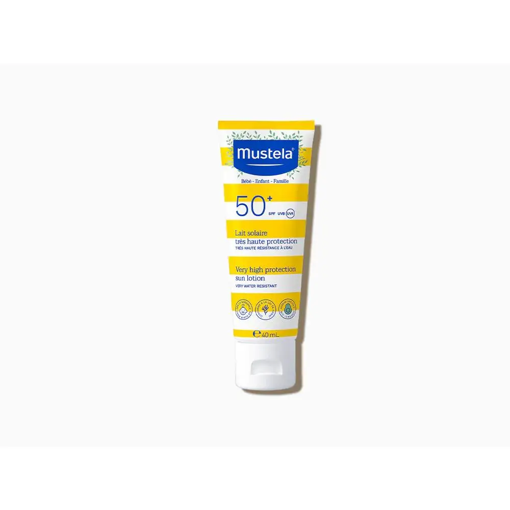 Mustela Leche Solar Alta Protección Bebés y Niños Cara y Cuerpo SPF50 40ml