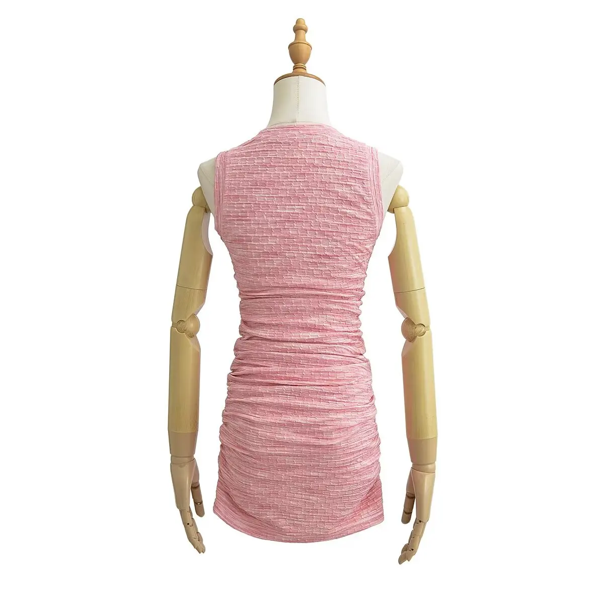 Sexy Pure Desire ronde Ne Slim Fit Elastische Geplooide Svel vrouwen Dr Zomer Hot ort Rok Bodycon Vest Sle Dr