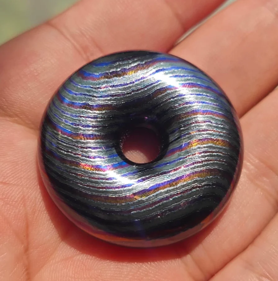 Used EDC Acedc Zircuti Donut PP Coin Stress Relief Toy Pocket Toy Fidget Slider Decompression Toy For Adult