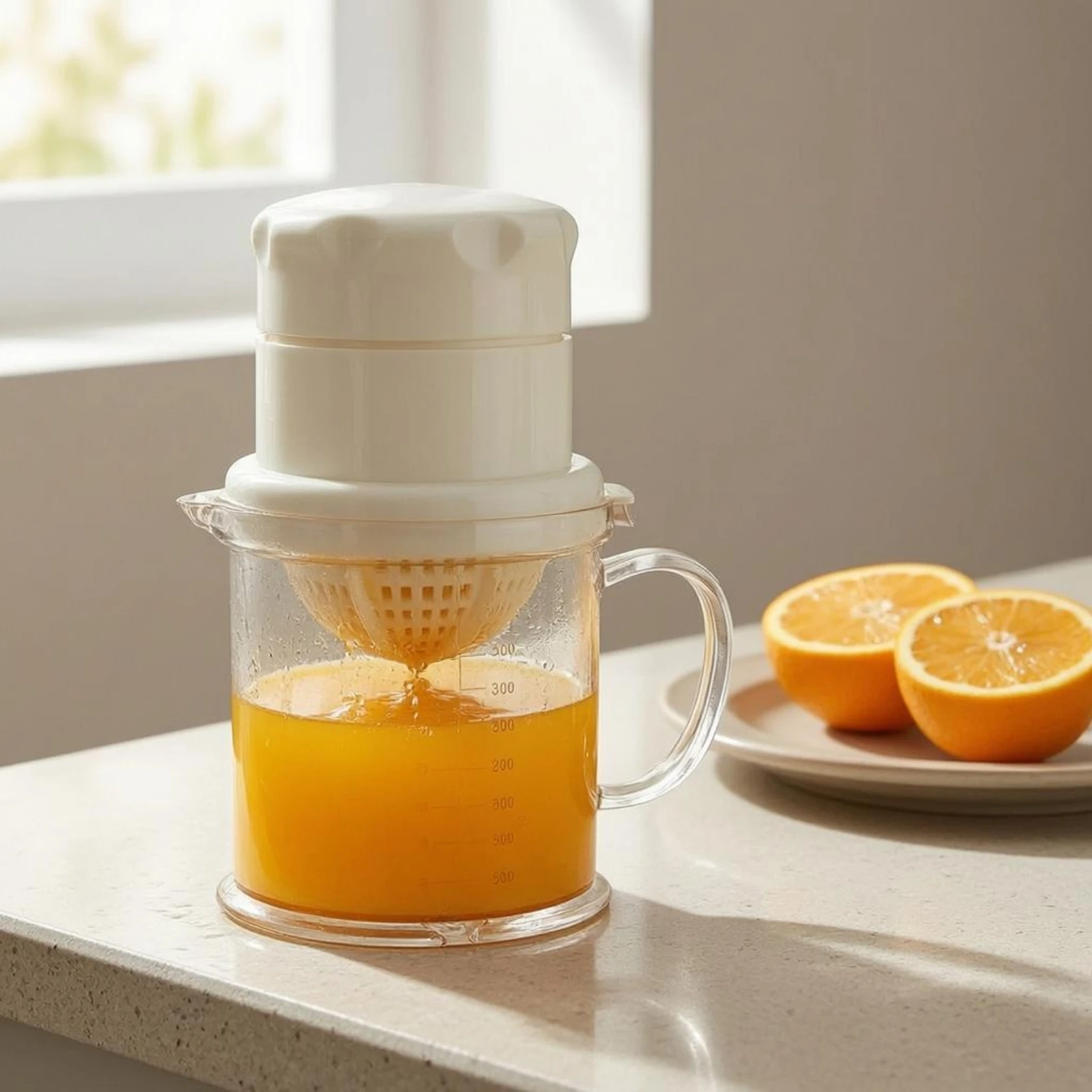 Manual Hand Juicer 400 Ml Hand Citrus Press Manual Citrus Press Compact Food Prep Tool Portable