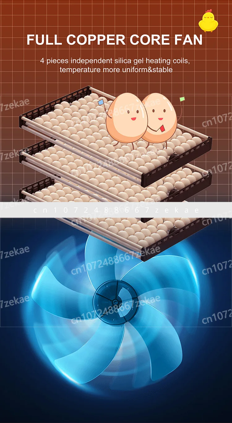 2025 New 4000 Egg Incubator Fully Automatic Bird Egg Incubator