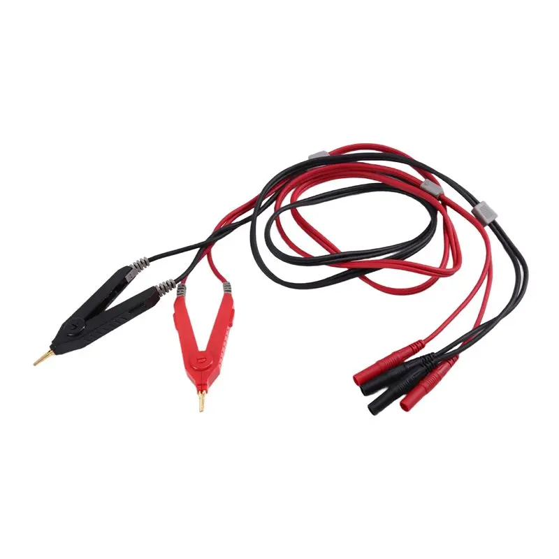 A19F-4-Draht-Kelvin-Testclip für Messleitung, Bodenwiderstand, 4-Draht-Kelvin-Testsonden für elektrische Prüfung, Kelvin-Testclip