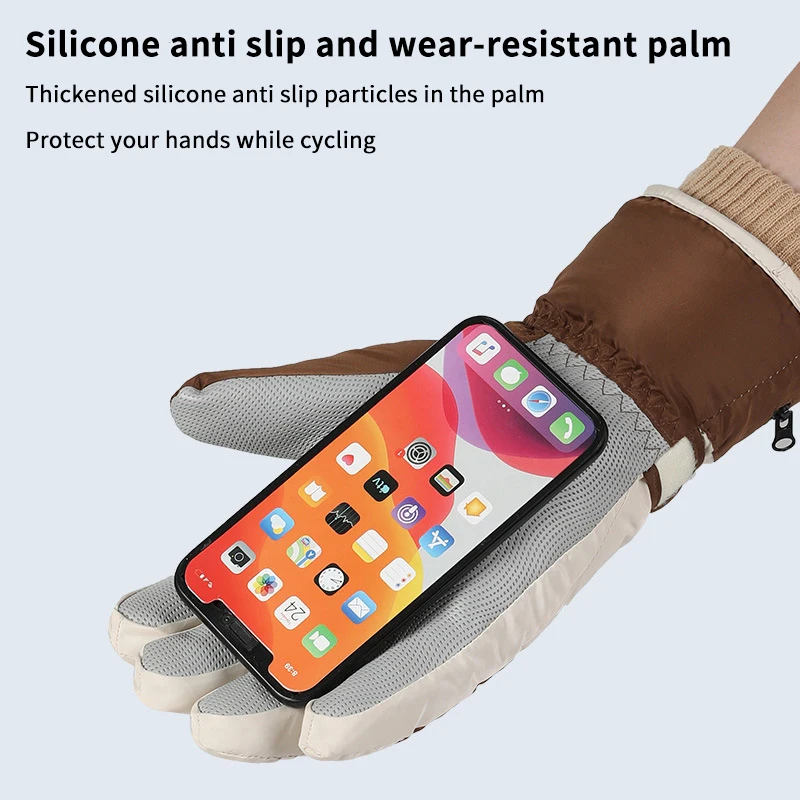New Winter Ski Non-Slip Touch Screen Gloves Waterproof Warm Ski Snowboard Accessories Unisex Warmth In Cold Weather