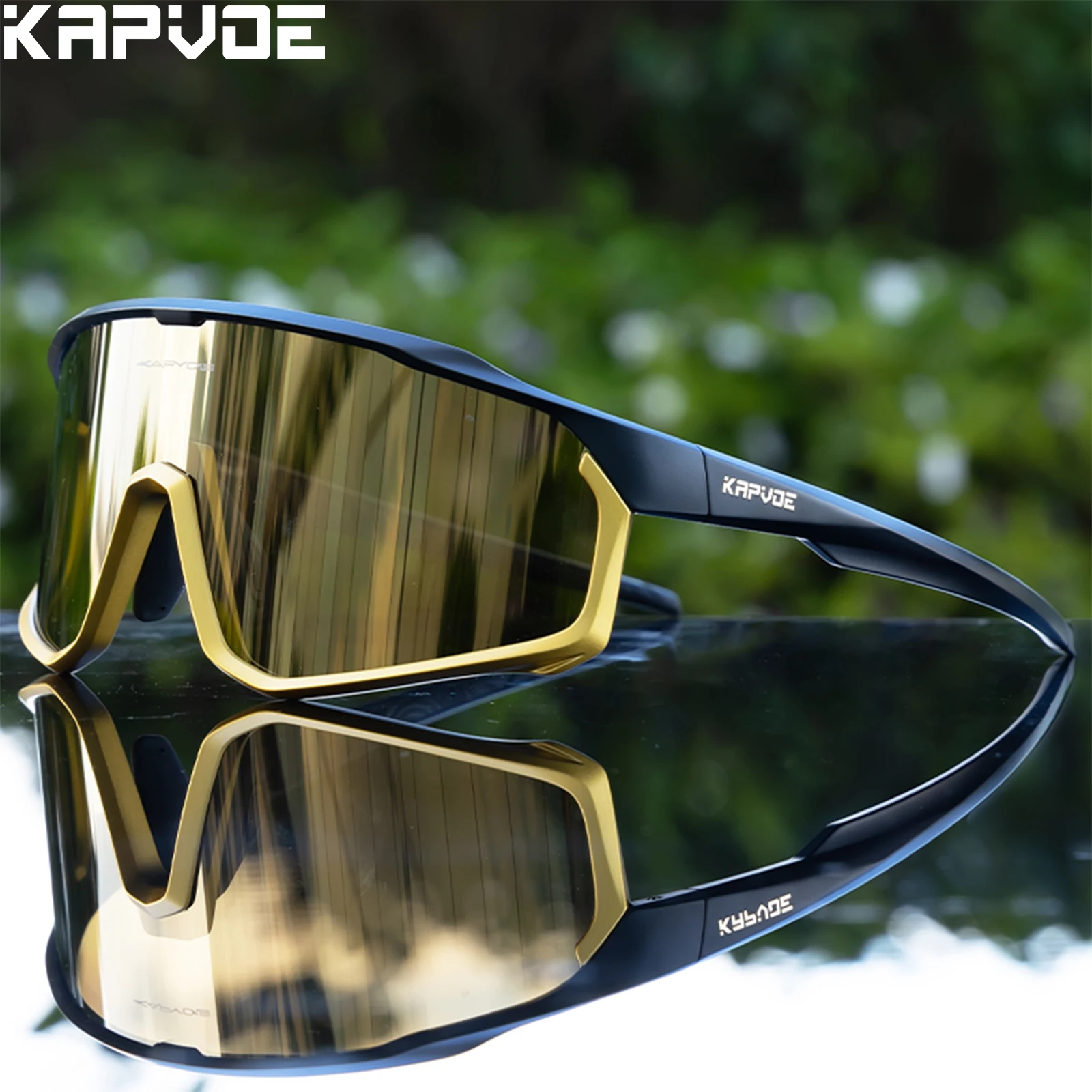 Kapvoe Radfahren Sonnenbrille Radfahren Gläser UV400 MTB Fahrrad Sport Laufen Outdoor Fahrrad Fahren Reiten Brillen Camping ausrüstung