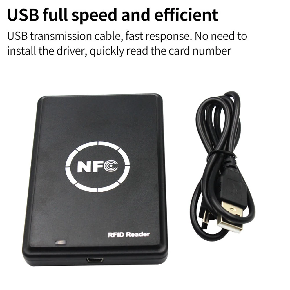 Lettore di Smart Card NFC a frequenza multipla scrittore duplicatore di fotocopiatrici RFID 125KHz 13.56MHz programmatore di Fob USB crittografia della copia della carta chiave