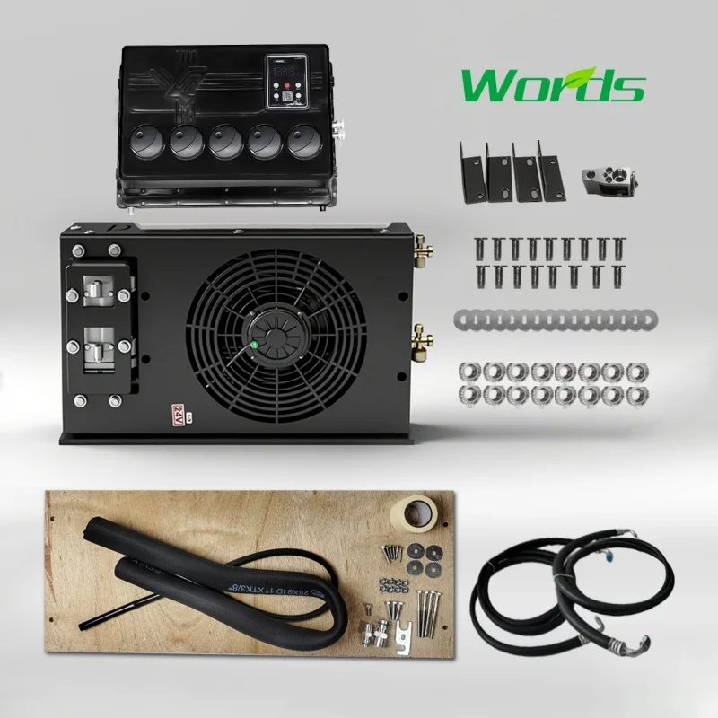 12v Air Conditioner for Car  Parking Electric  24V Air Conditioning System  12V Battery Powered Car Air Conditioner for Trucks