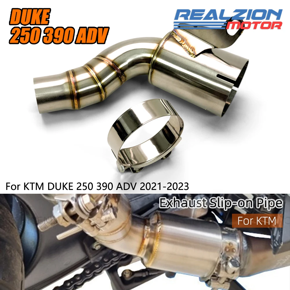 

RZ DUKE 390ADV 2022, переходник для выхлопной трубы, средняя труба для KTM DUKE 250 390 ADV 2021-2023