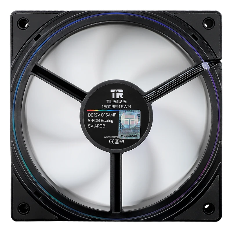 Imagem -04 - Ventilador do Chassis Pinos Pwm 12 cm Abertura Argb Alto Desempenho Thermalright-tl-s12-s