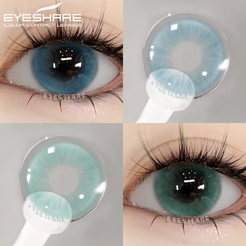 EYESHARE 1 Paar farbige Jahres-Kontaktlinsen: Braun, Blau, Grün – für schöne Augen