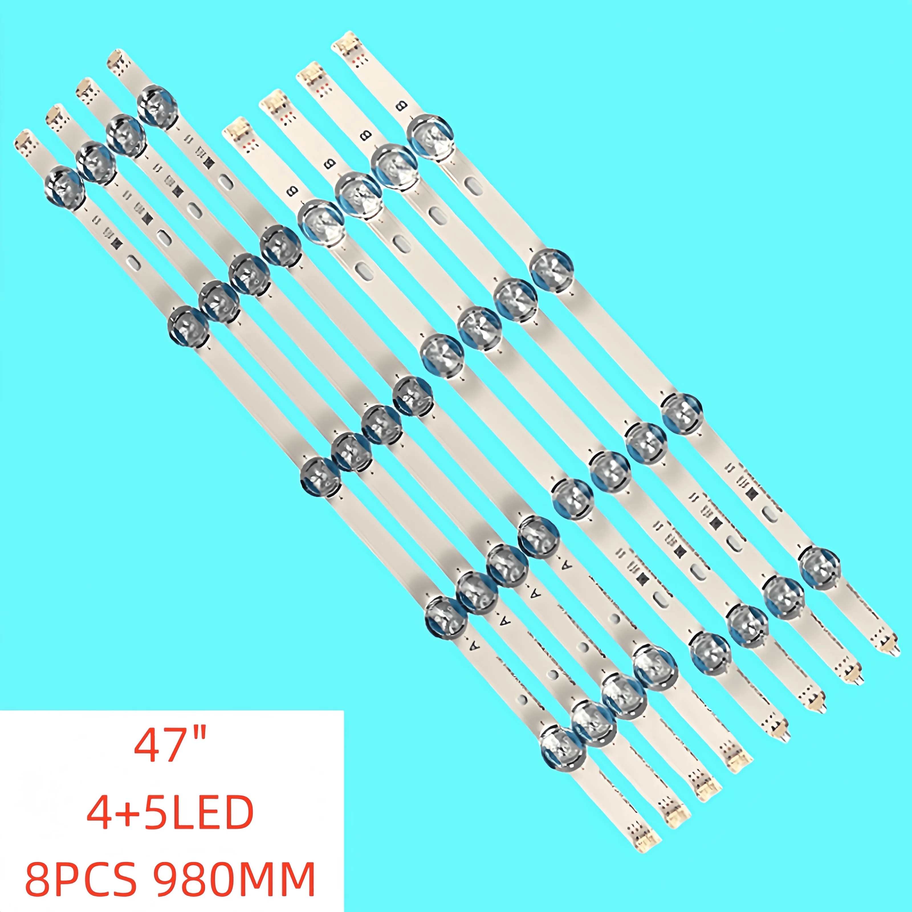 8PCS/SET New LED Backlight for LG 47LB5610-CD 47LB5670-CR 47GB5800-CB LG470DUE-FGA3 47GB6500-CA 47LB5670-CR 47LB650V 47LB552V