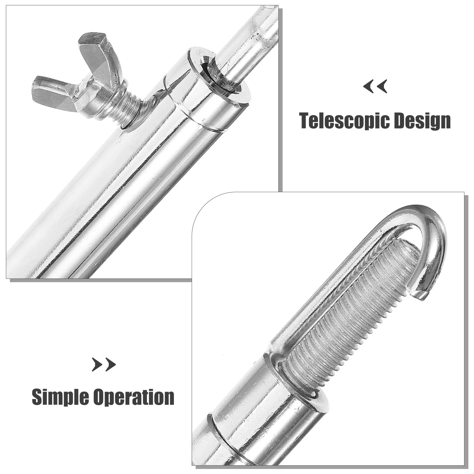 

Heavy Duty Hood Prop Rod for Car Hood Support Reliable Metal Construction Universal Fit Repair Shop Use Telescoping Lift Tool