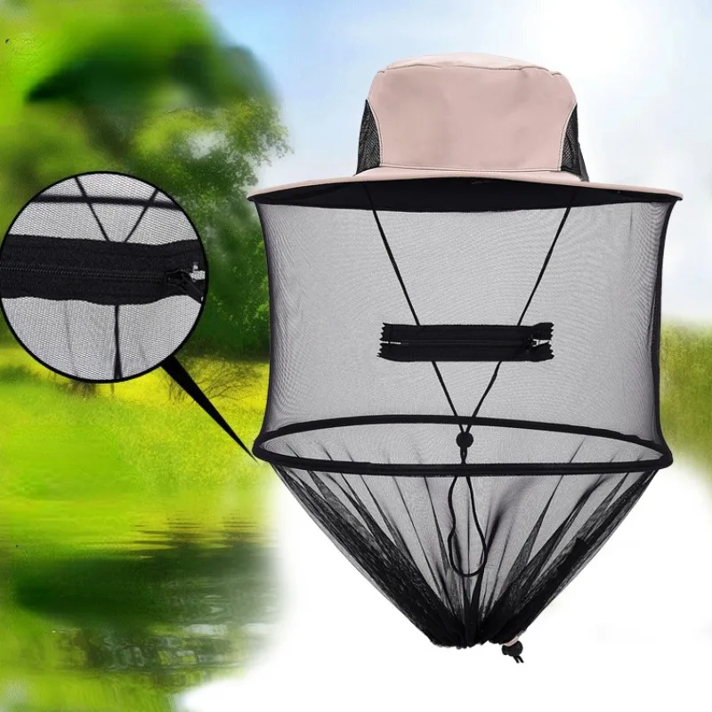 

Fishing Hats for Men Breathable Beekeeping Cap with Wide Brim and Insect Shield Daiwa Cap Fishing Summer Mosquito Net Hat