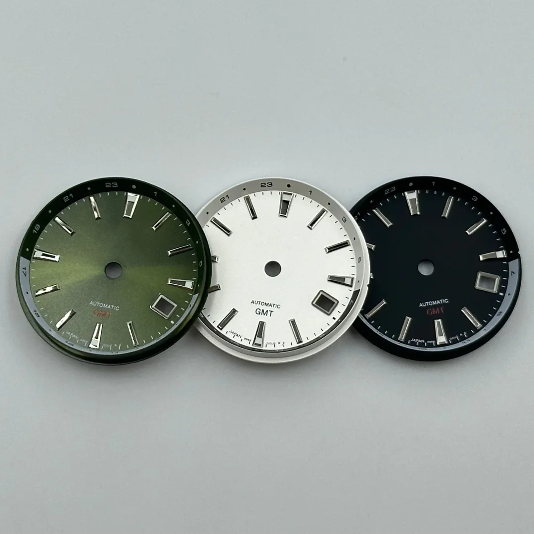 Vintage New Style GMT Watch Dial Suitable for NH34/35 Automatic Movement Creative Classic Durable High Quality Mod Parts