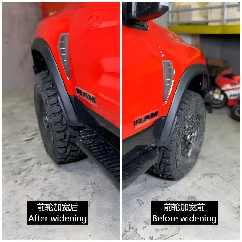 Adattatore esagonale per mozzo ruota CNC allargato da 8 mm per KM Dodge Ram 1500, KM Ford F150 Raptor, KM Tank 300 1/8 RC Crawler Parti di aggiornamento