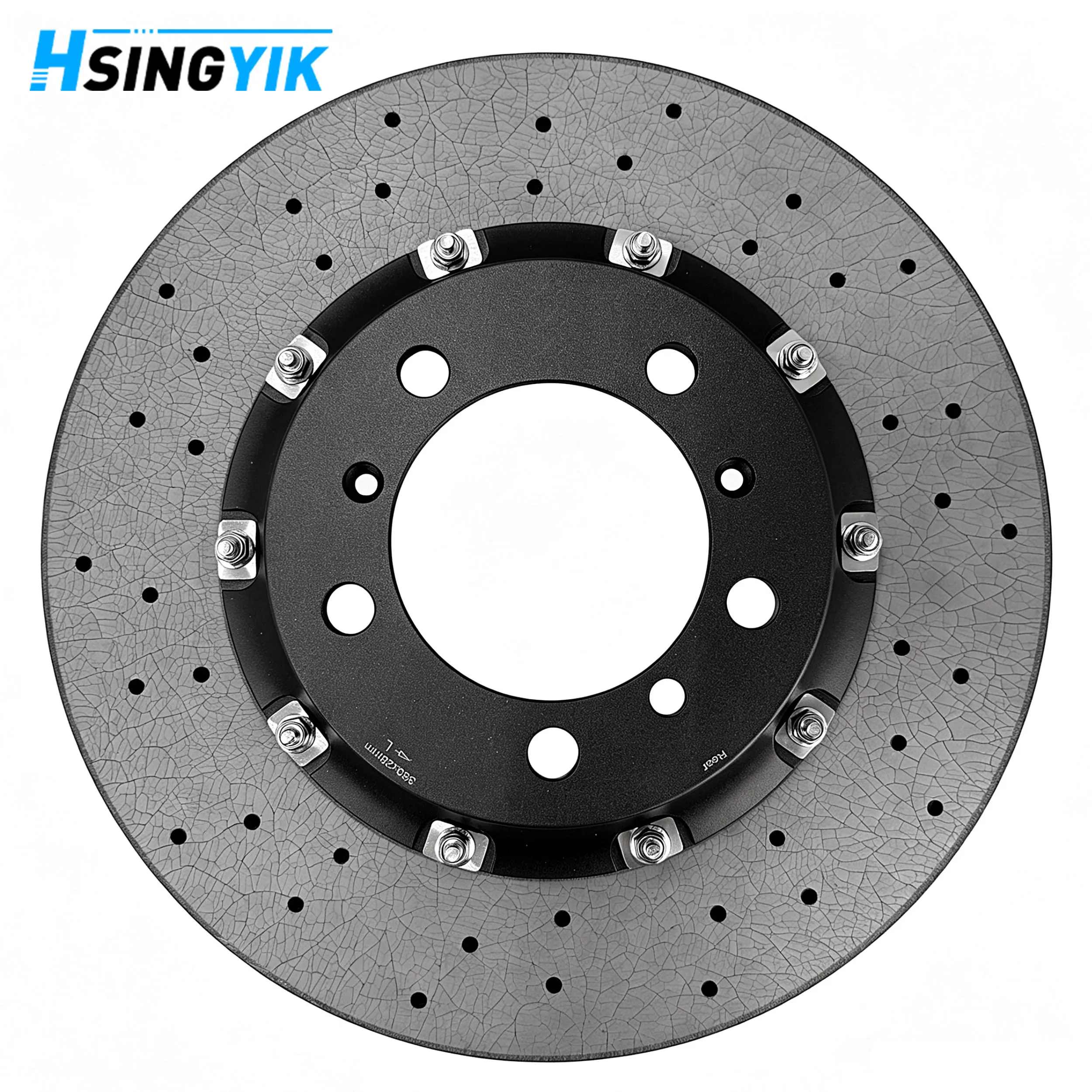 Universal Carbon Ceramic Brake Disc 350mm Performance Brake Rotor For 18/19/20 Inch Wheel