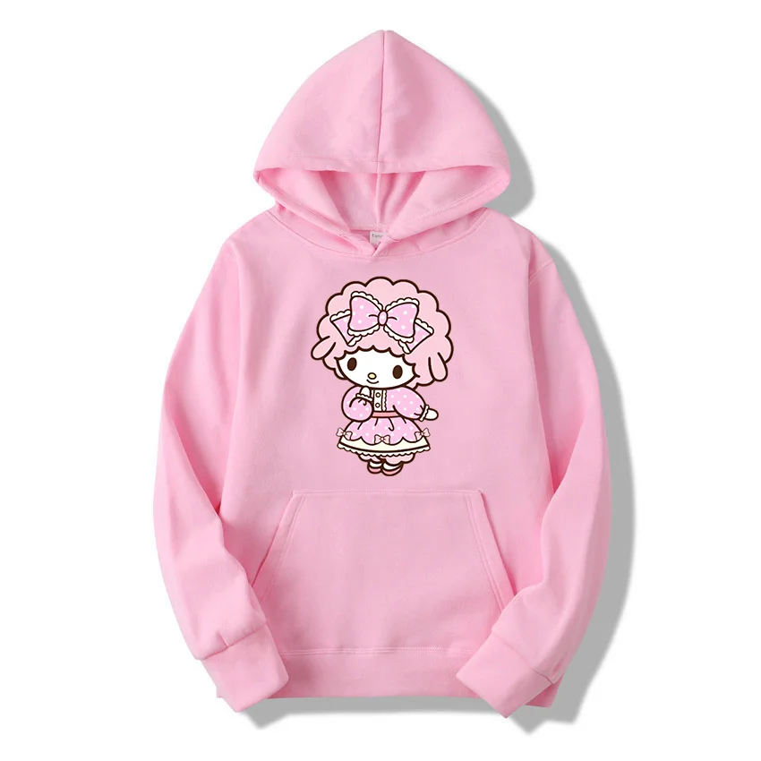 Sanrio My sweet piano Men's and Women's Hoodie Casual Street Clothing Long sleeved Sweatshirt Boys and Girls Autumn Top Coat