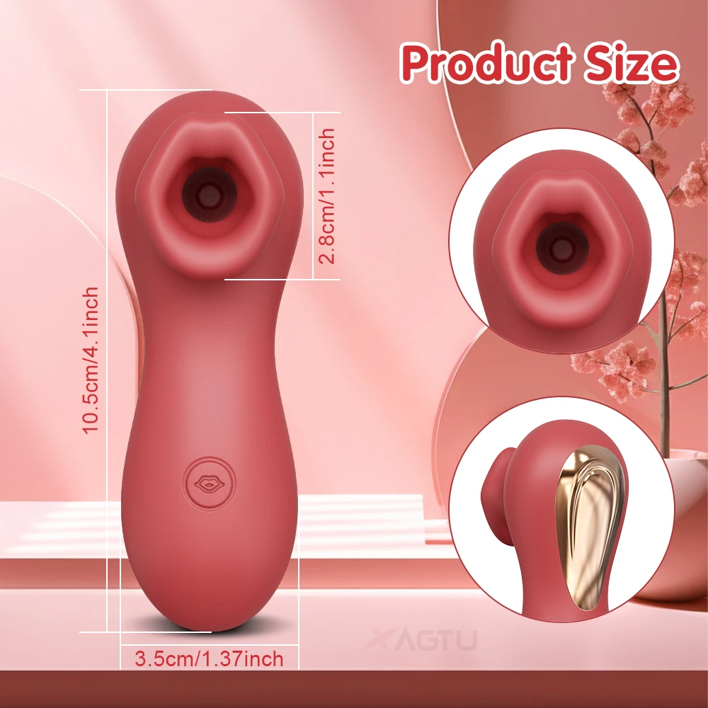 Powerful Sucking Vibrator Dildo Sex Toys for Women Adult 9 Sucking Rose-Vibrators Vacuum Clit Stimulator Female Masturbation 18+ view 5