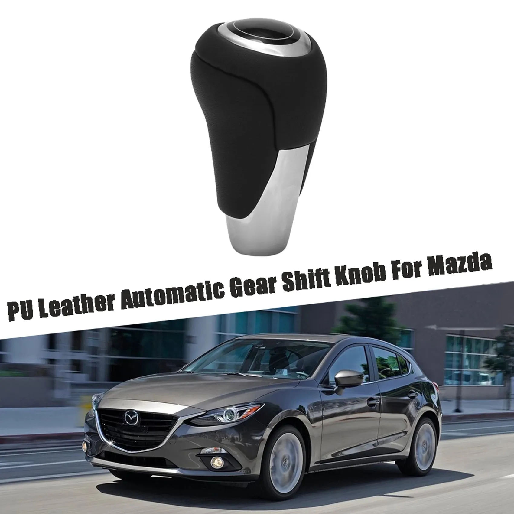 Car Automatic Gear Shift Knob Leather Shift Lever for 3 5 8 MX-5 -5 -7 -9