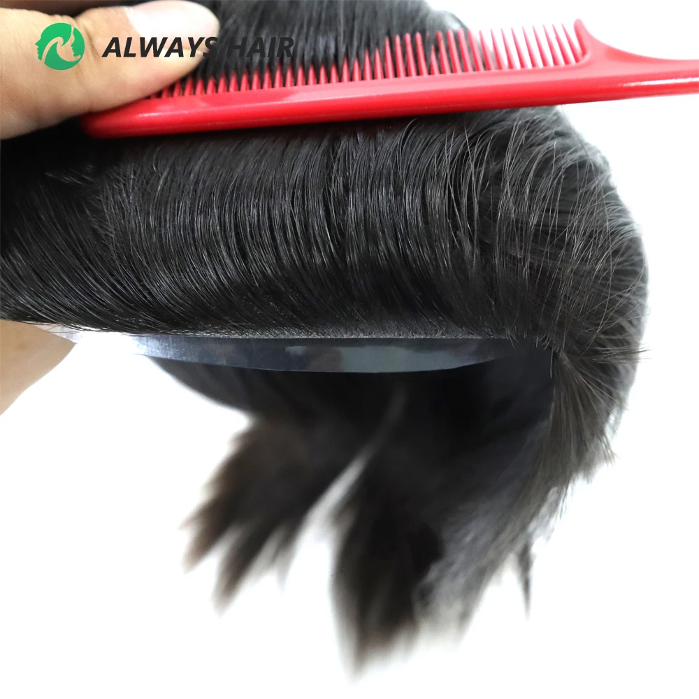 Topper de Cabelo Virgem Mongol Feminino de 18 Polegadas, 13 cm x 17 cm, Toupee de Pele Injetada com 3 Clips