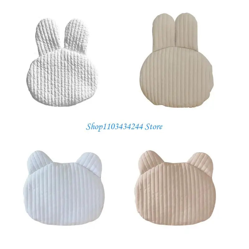 

G2TC Bear Rabbit Baby Pillow Cotton Flat Pillow Breathable Newborn for Head Support Cushion