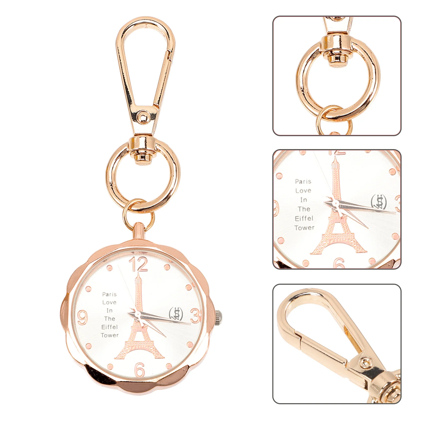 ساعة جيب ممرضة تتوهج في الظلام بمشبك على قلادة للنساء والرجال حزام الصدر للعمال في الهواء الطلق هدية عيد الميلاد والكريسماس #6