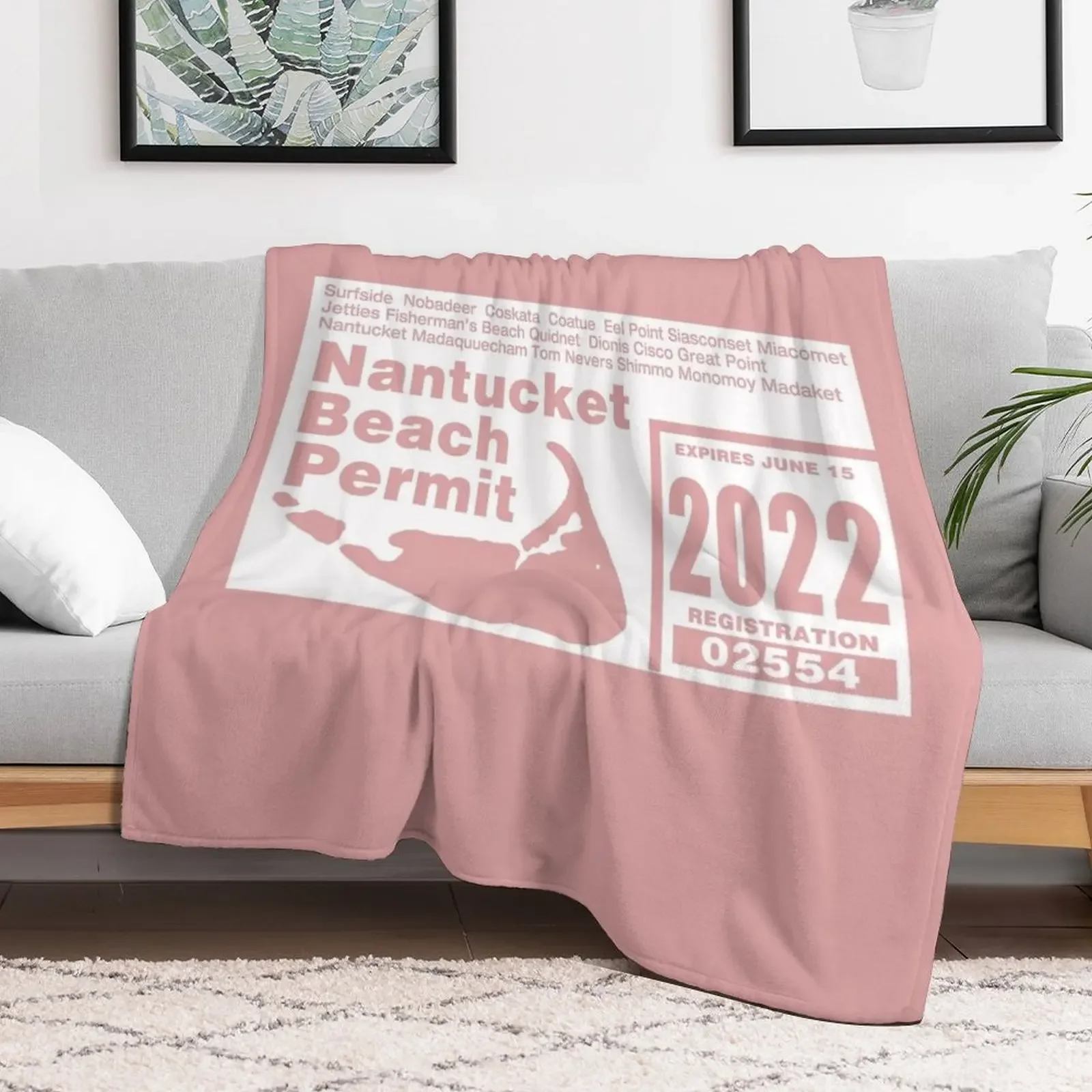 Nantucket 오프로드 허가 2022 무릎담요 부드러운 격자 무늬 가장 부드러운 아기용 부드러운 대형 담요