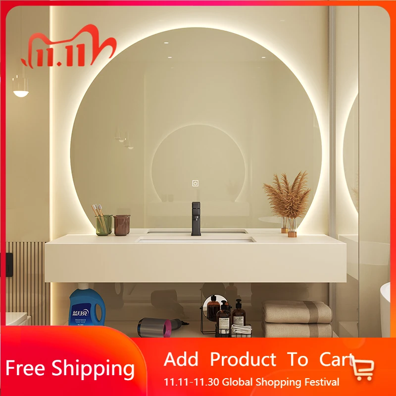 

Organizer Storage Bathroom Cabinet Perfume Partitions Makeup Sink Shelves White Cupboard Closet Luxury Gabinete Room Furniture