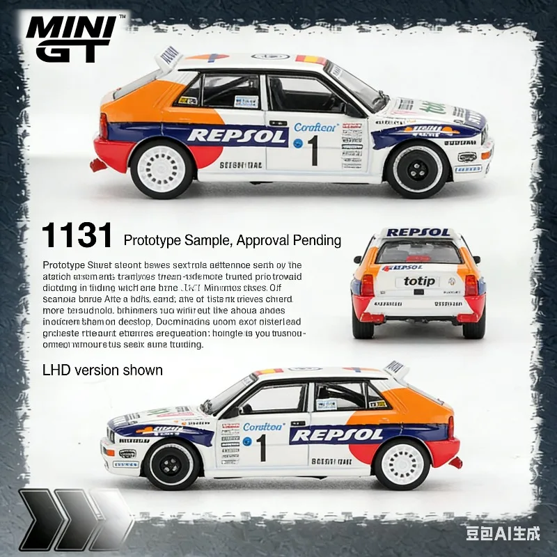 

MINI GT 1:64 Lancia Delta HF # Реалистичная модель автомобиля из сплава, идеально подходит в качестве праздничного подарка для мальчиков или коллекционного предмета для взрослых.