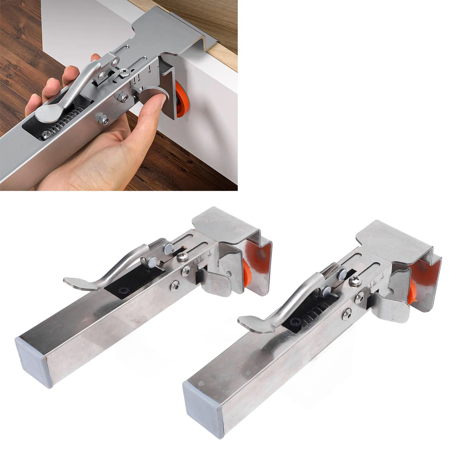 

Adjustable Drawer Fixing Clips with 2 Clamping Pieces Cabinet Drawer Panel Installation Clamp Cabinet Drawer Fixing Clamp