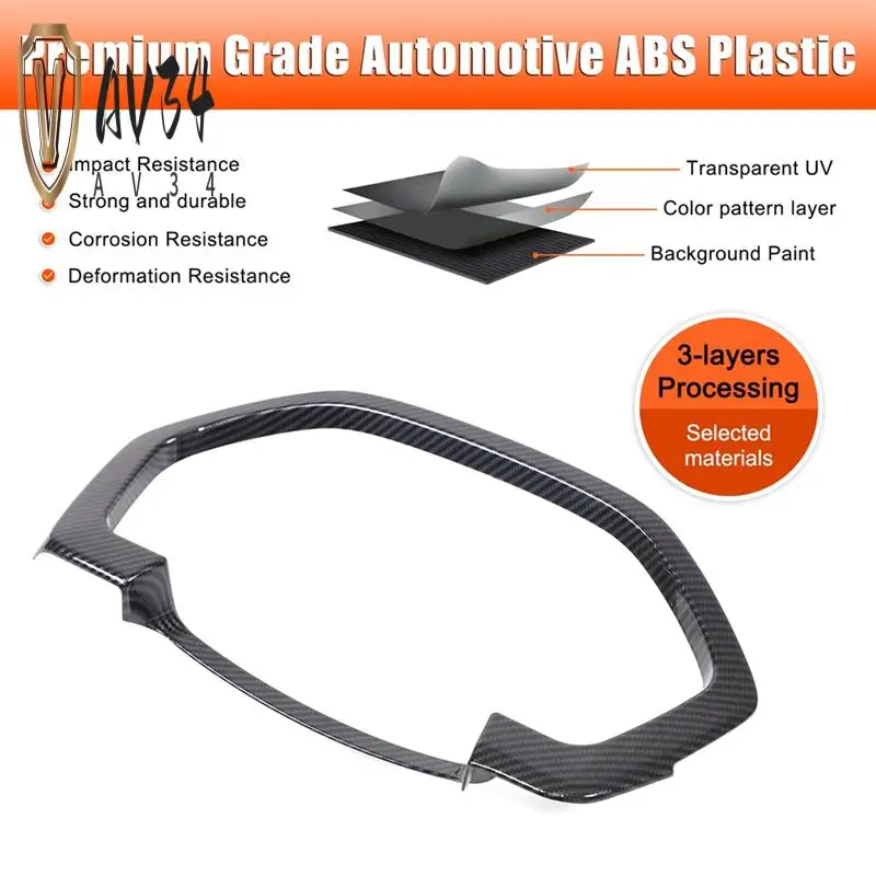 

AV34-Dashboard Meter Panel Frame Trim For Honda Pilot 2023 2024 Accessories ABS Carbon Fiber