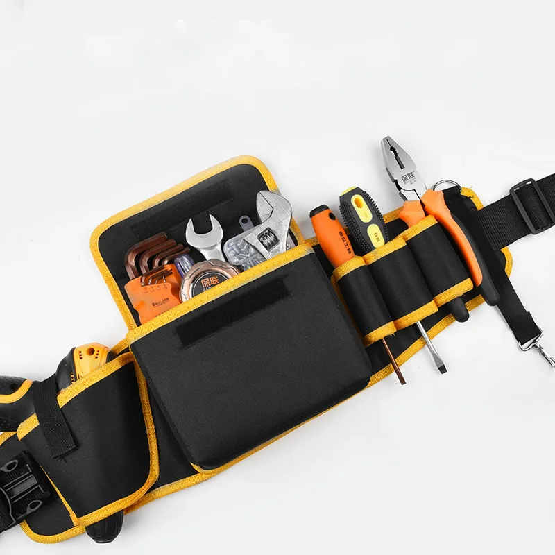 

Portable Waist Tool Bag Repair Hardware Multi Function Canvas Electricien Tool Bag Toolkit Gereedschapstas Tools Storage