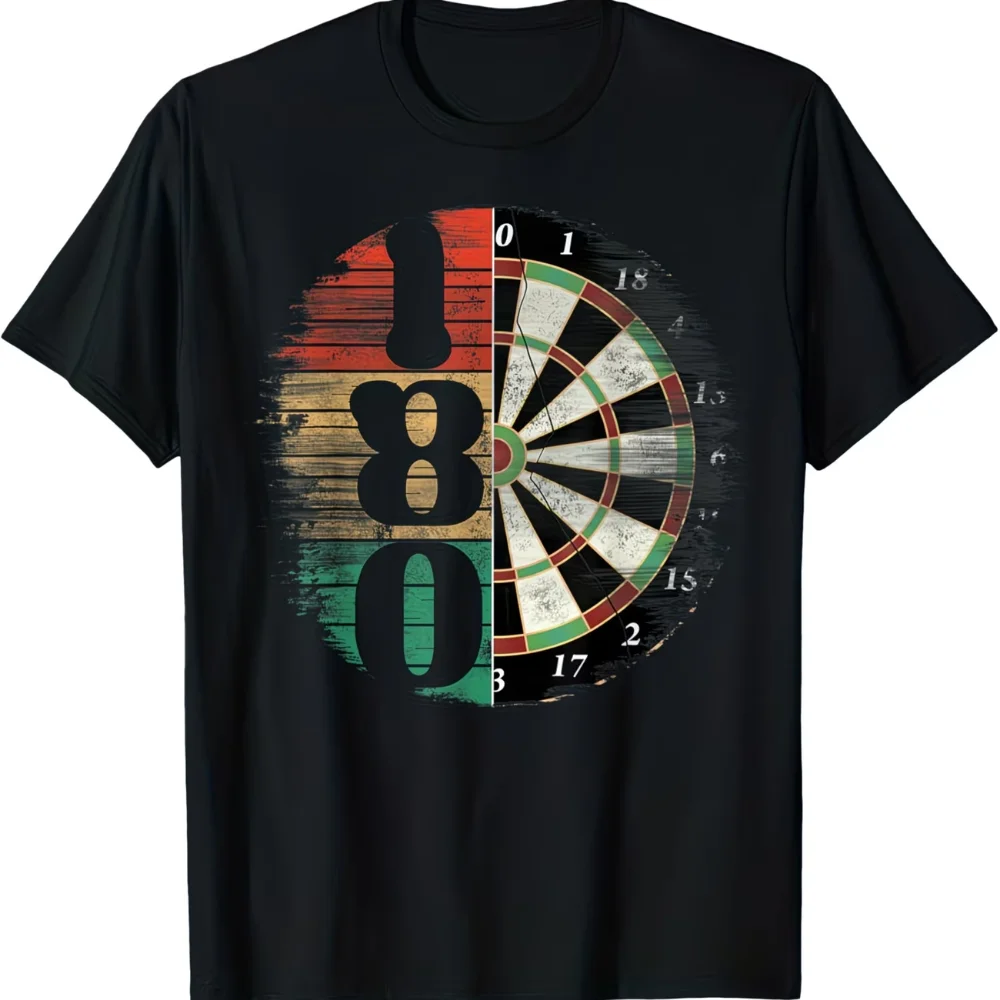 Mens Fashion In 1980S - T-shirt da uomo retrò con grafica