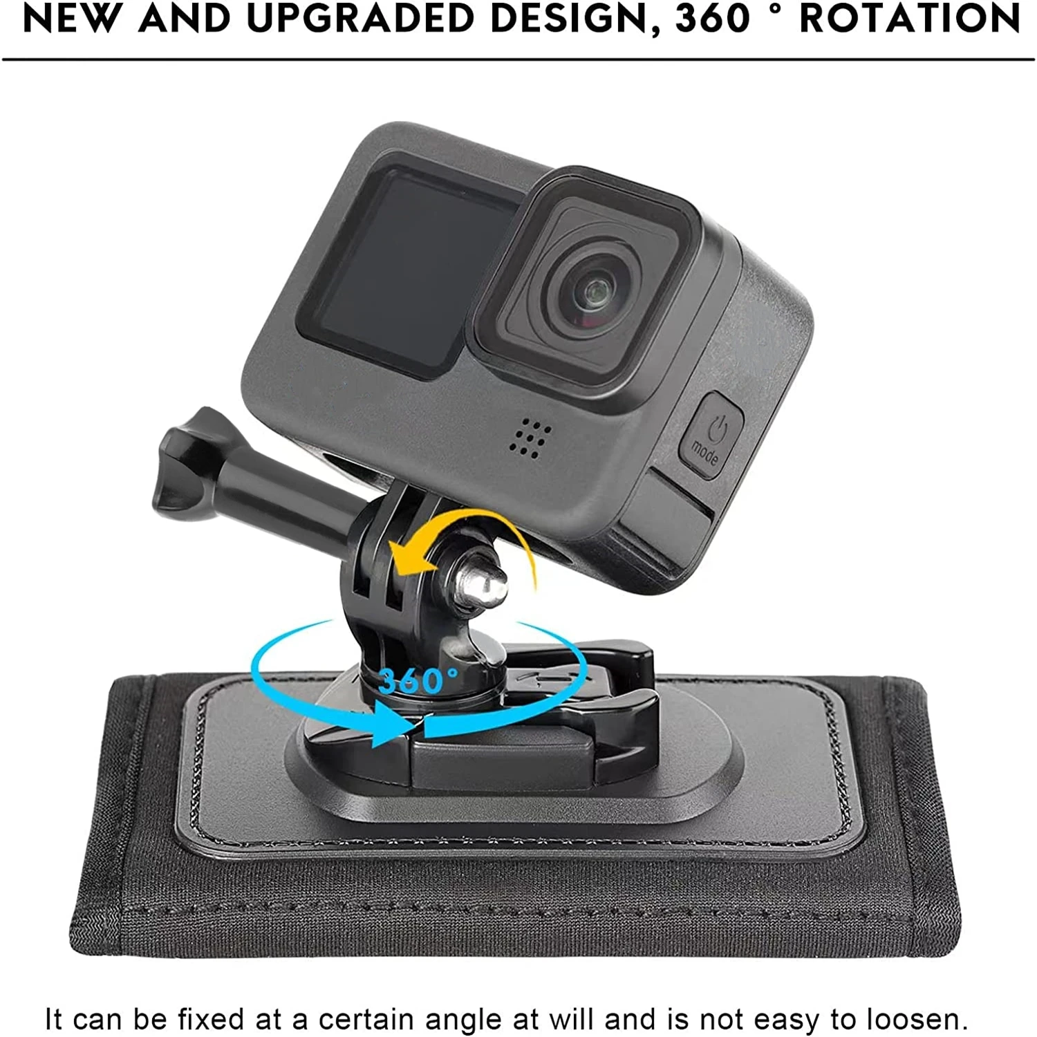 Rucksack Schultergurt 360° ° Drehbare Schnalle-Schnellverschlusshalterung für GoPro Hero 10 9 8 7 6 5 Dji Action 2 Action-Kamera-Zubehör – Detail 1