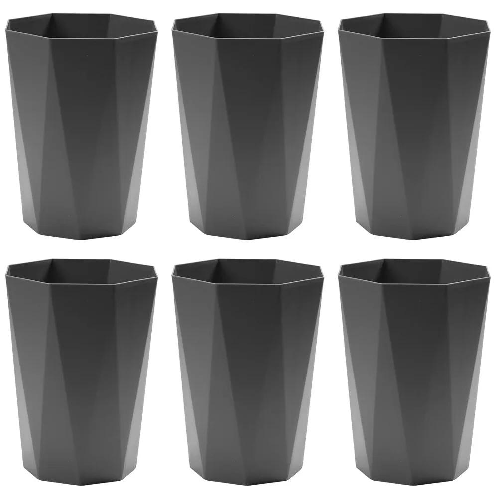 

12L Trash Can Wastebasket Plastic Trash Bin Garbage Container Rubbish Can Paper Basket Office Organizer for Bedroom Home Office,