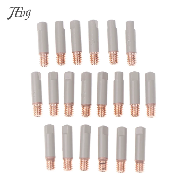 

2Pcs/Set 15AK Welding Contact Tips New Coating Protect 25mm M6 Gas Nozzle Tip 0.8mm-1mm MIG Welding Torche Welding Tool Parts