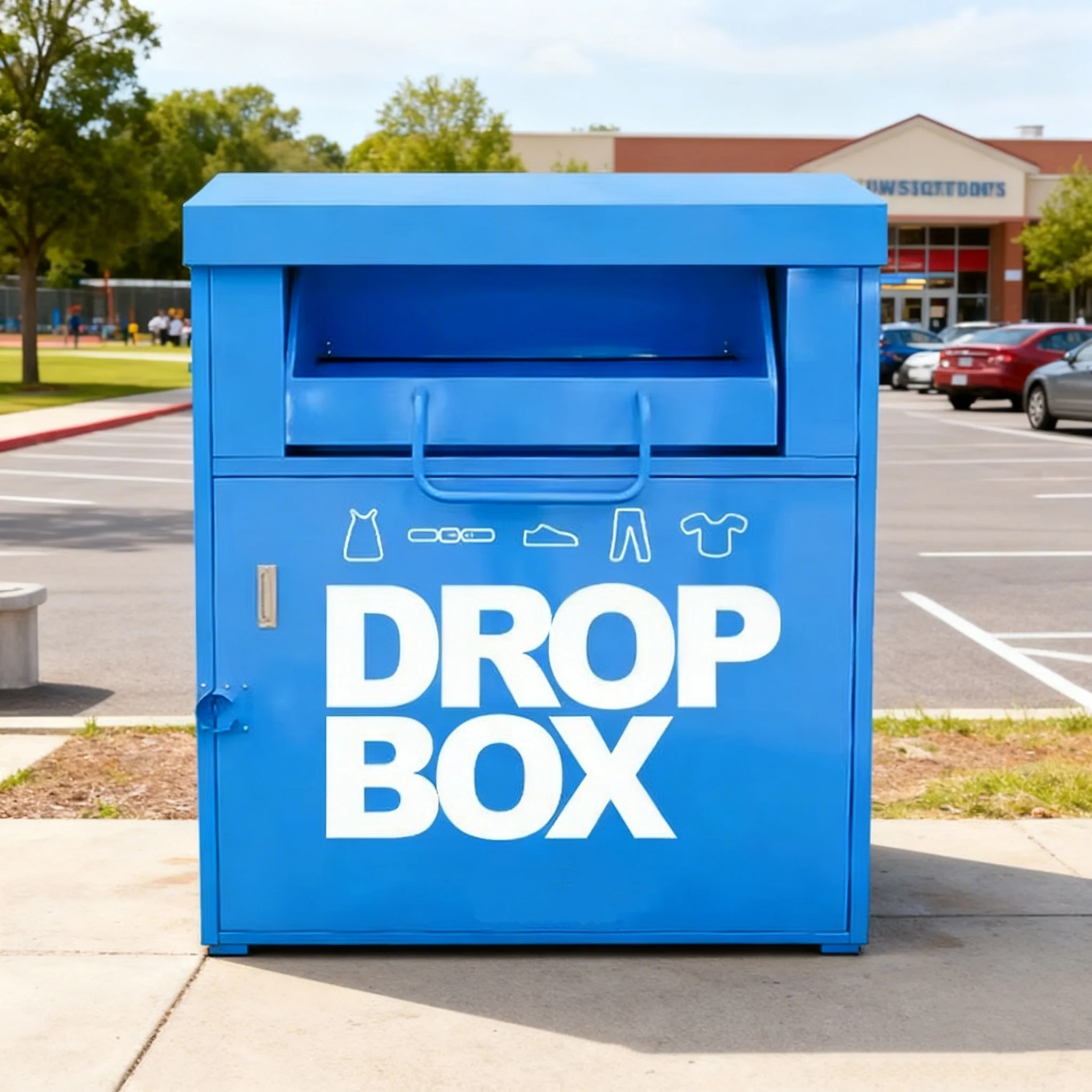 

Заводская изготовленная на заказ уличная тяжелая металлическая корзина для пожертвований одежды из оцинкованной стали, большая корзина для пожертвований одежды