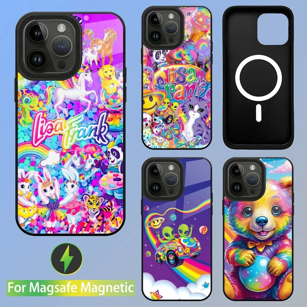 Lisa Frank Art Phone Case For iPhone 15,14,13,12,11,Plus,Pro,Max Mini Magsafe Magnetic Wireless Charging