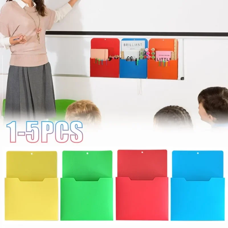 1-5PCS Magnetic File Rack Wall Mount Organizer for Office Home Desk Document Box Heavy Duty Steel Holder Storage